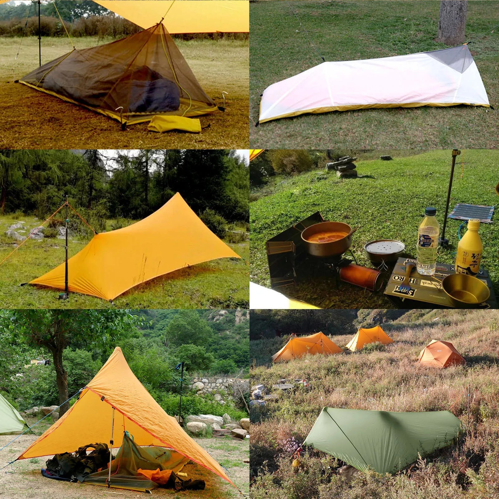 310g Ultralight Camping Shelter Rain Fly Tent – Durable &amp; Waterproof image 2