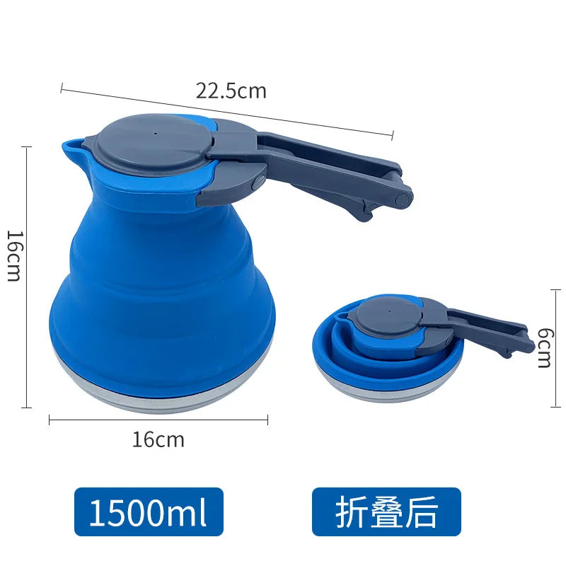 1500ML Collapsible Silicone Kettle – Perfect for Camping and Hiking image 6