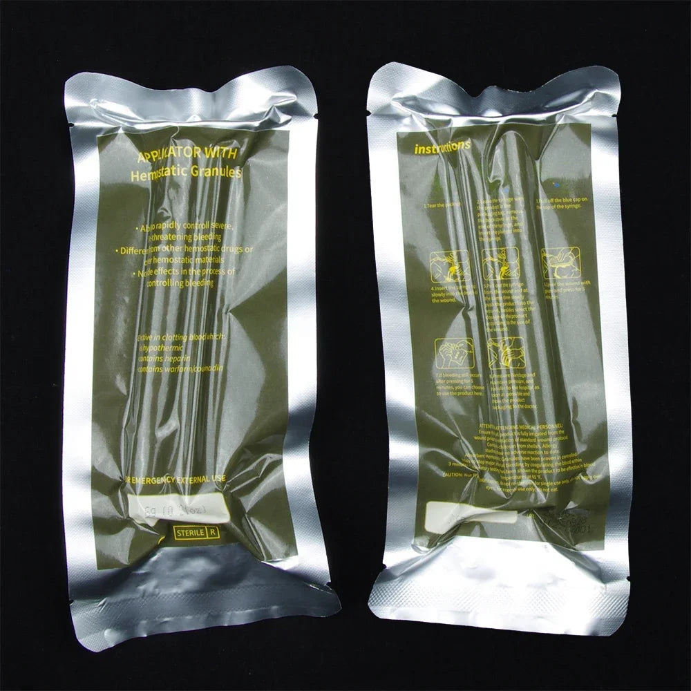 Chitosan Powder Applicator with Hemostatic Granule Bandage for Emergency Use image 2