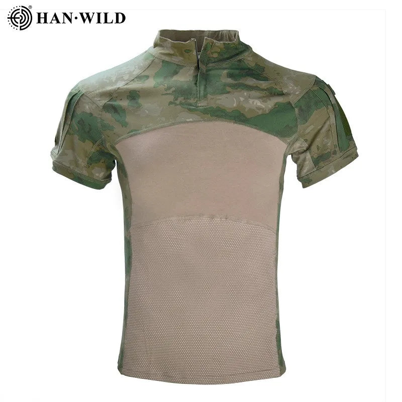 Tactical T-Shirt for Men – Ideal for Airsoft, Paintball, and Outdoor Activities - ruin green, S-45-55kg image