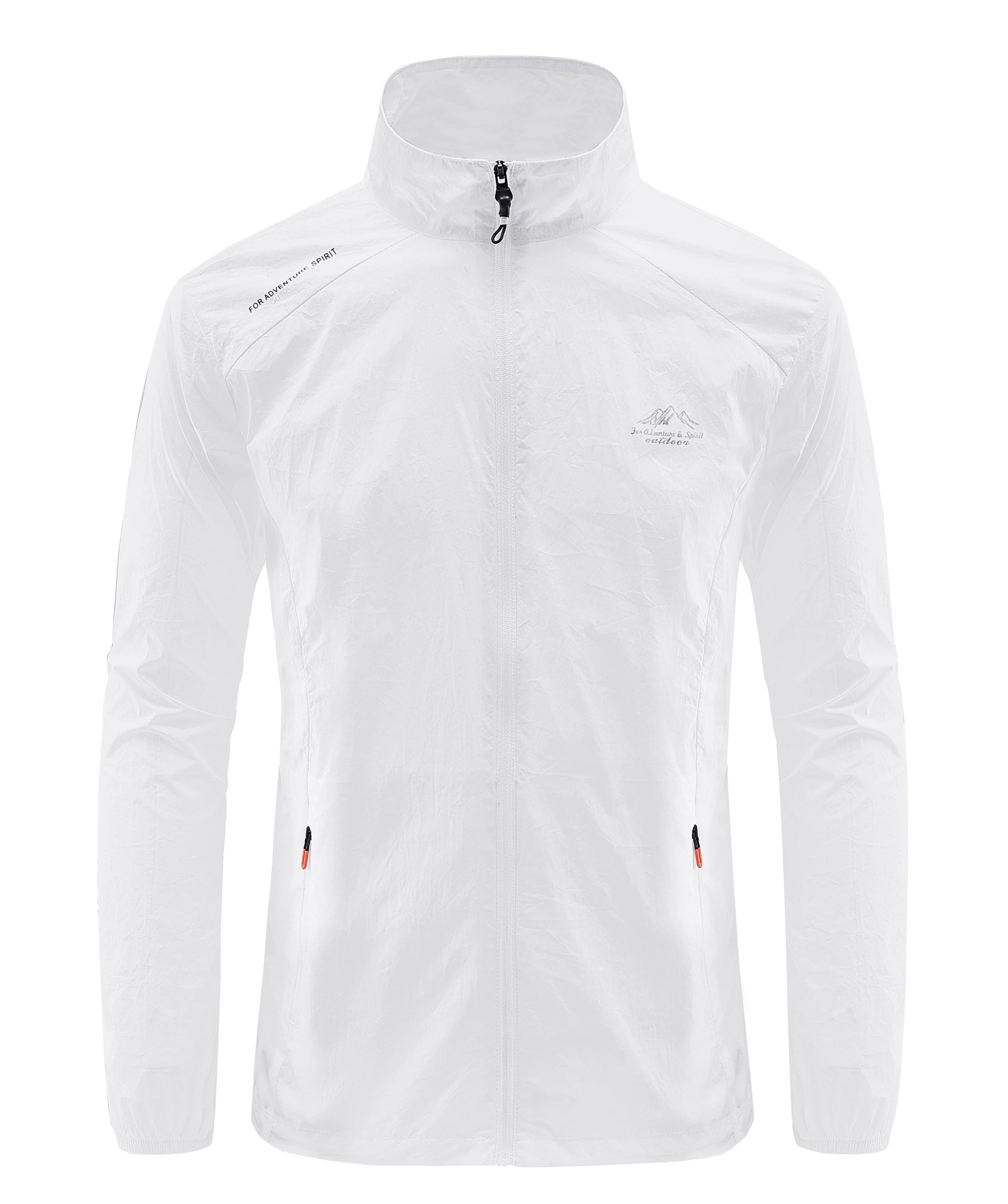 Summer Men's Ultralight Windbreaker – Sun Protection &amp; Water Resistant - White, L image