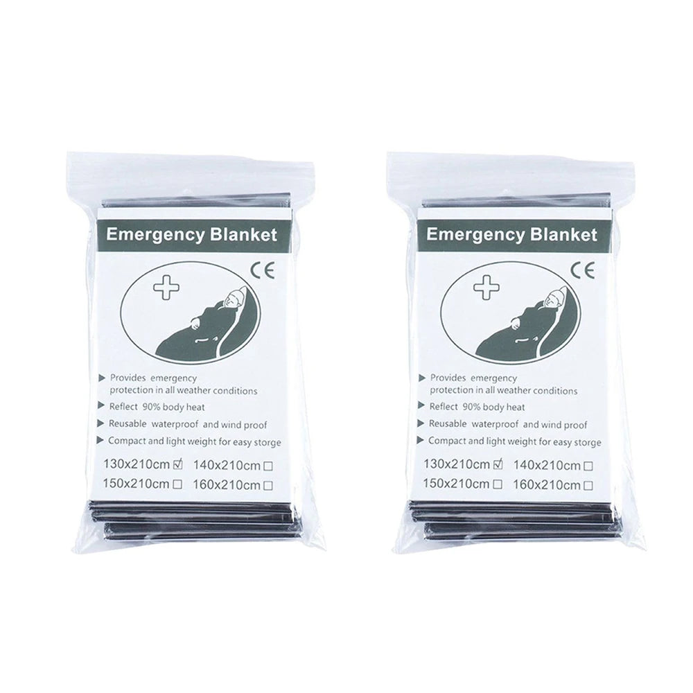 Heavy Duty Survival Blanket – Essential for Any Outdoor Adventure - 2 pack image