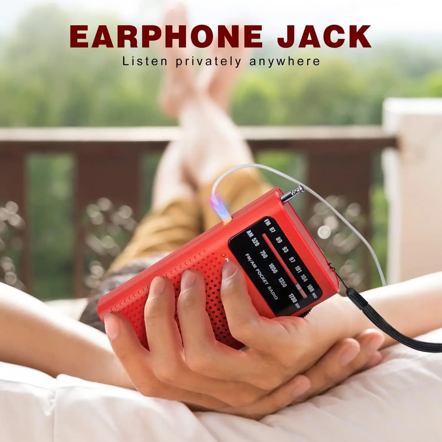 Compact Emergency Survival Radio – Portable AM/FM Analog Pocket Radio image 3