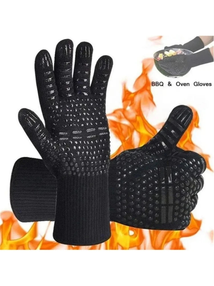 1472°F Heat Resistant Oven Mitts – Silicone BBQ &amp; Grilling Gloves image 3