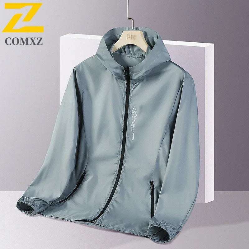 New Summer Sun Protection Clothing – Men's UV Ice Silk Hooded Jacket image 3