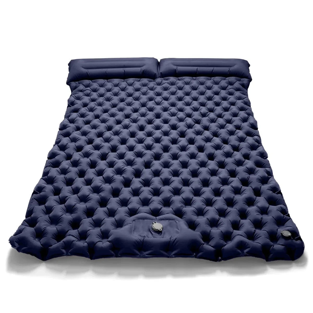 Inflatable Double Camping Mat – Comfortable Sleeping Solution for Two - Cyan image