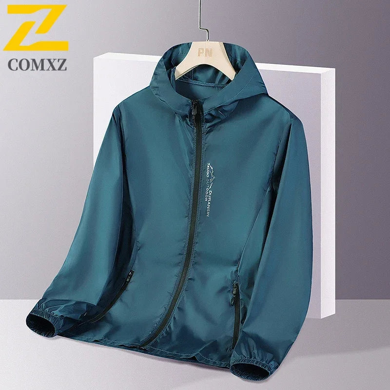 New Summer Sun Protection Clothing – Men's UV Ice Silk Hooded Jacket image 2