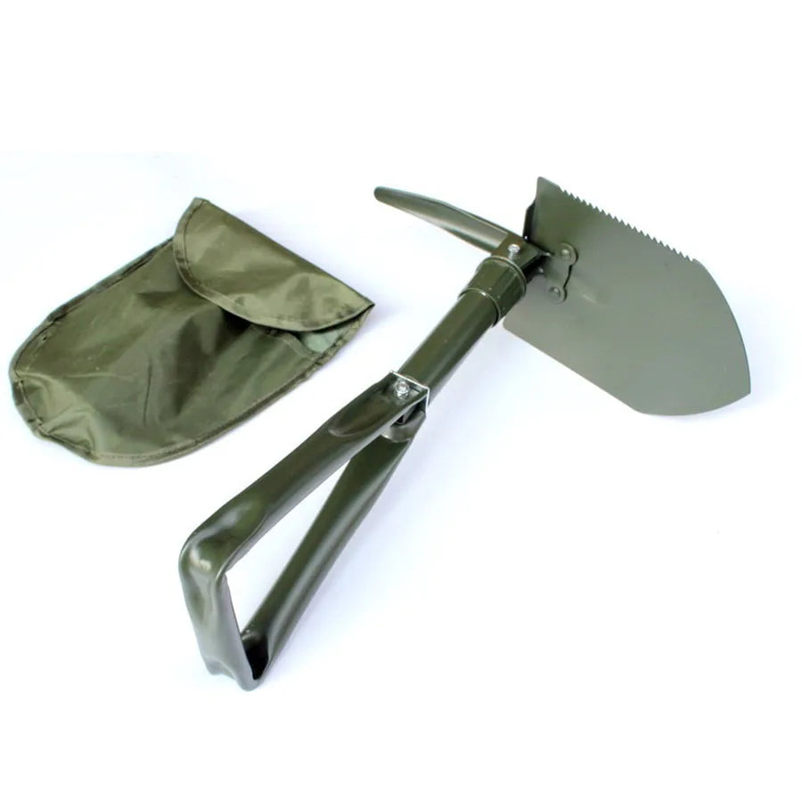 Multifunctional Engineer Shovel – Portable Tool for Outdoor Adventures - army green image