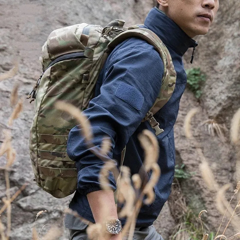 Military Quick Dry Tactical Jacket – Ultra Light Waterproof Outerwear - Blue, S image