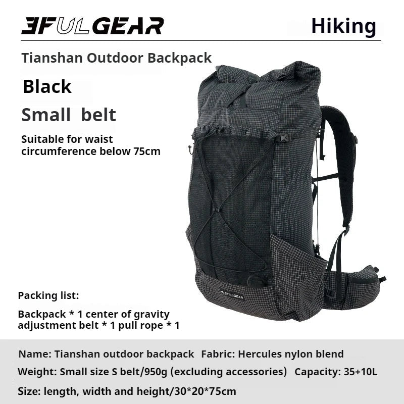 3F UL GEAR TianShan 35+10L Backpack – Ultralight &amp; Durable Outdoor Companion image 9