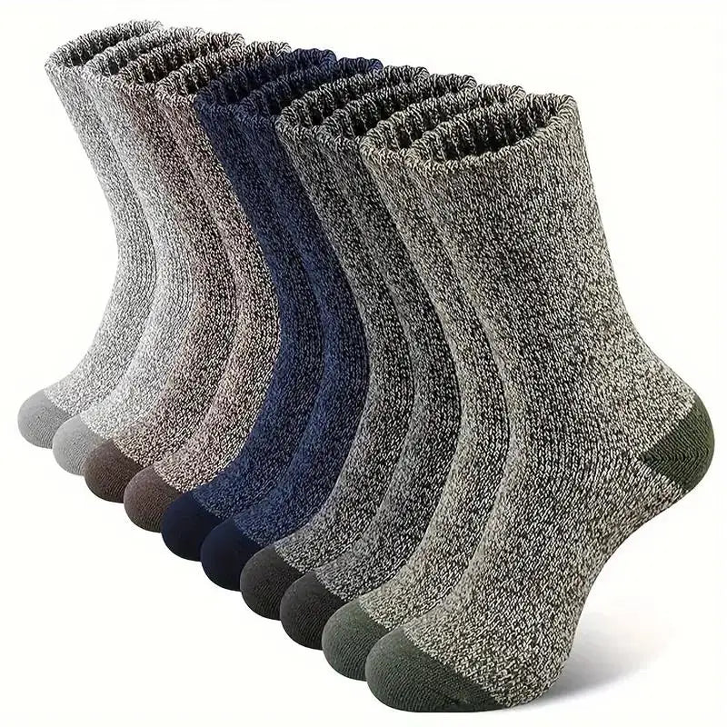 Ultimate Comfort and Warmth: Merino Wool Hiking Socks for Men - 5 Pairs 2, EU39-45 image