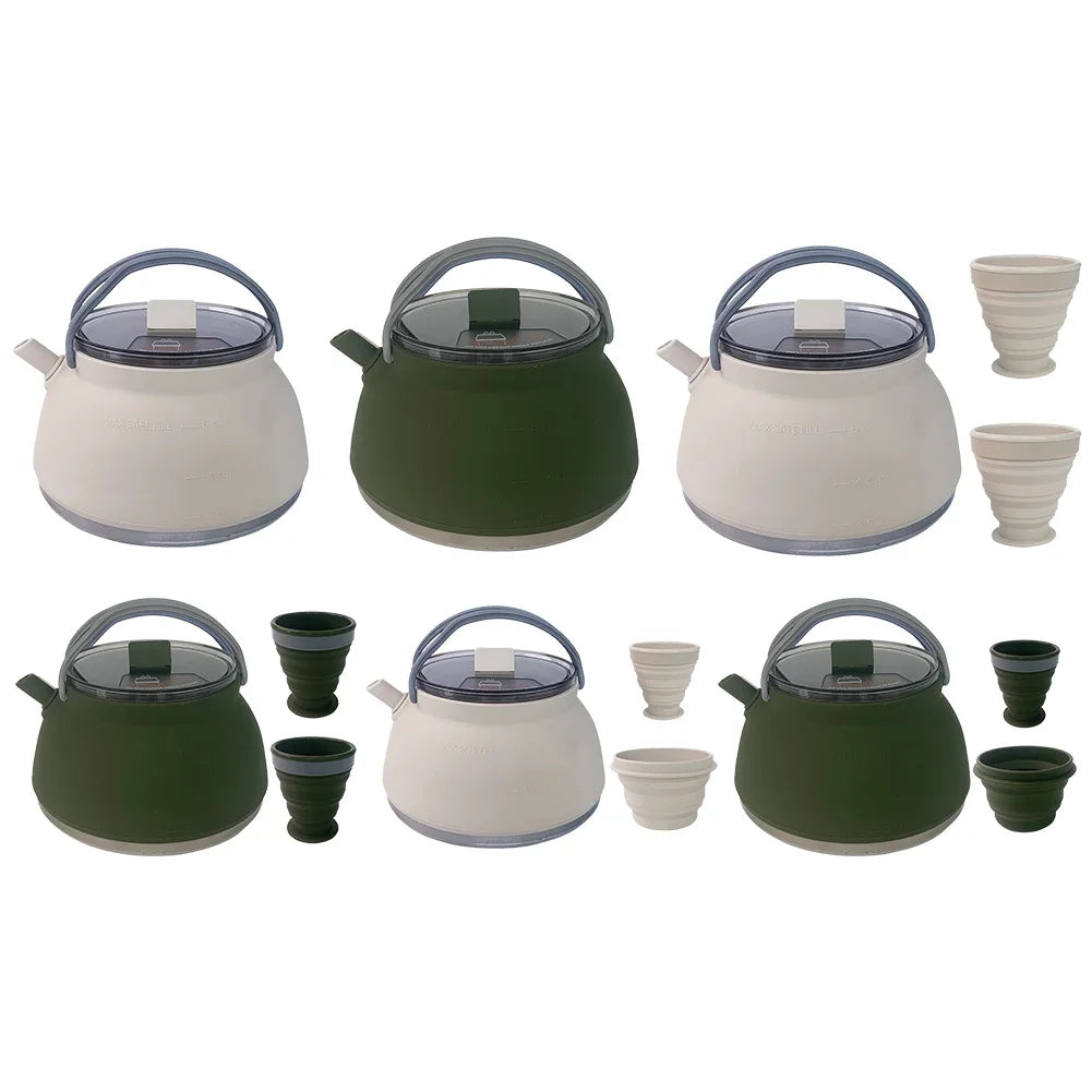 Portable Foldable Silicone Kettle for Outdoor Adventures image 3