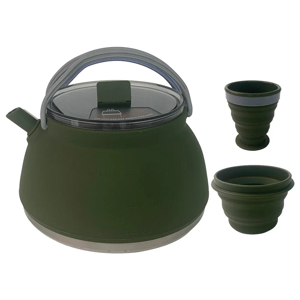 Portable Foldable Silicone Kettle for Outdoor Adventures image 9
