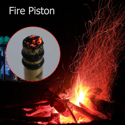 Brass Fire Starter Tube – Durable Camping Ignition Piston Survival Tool image 1