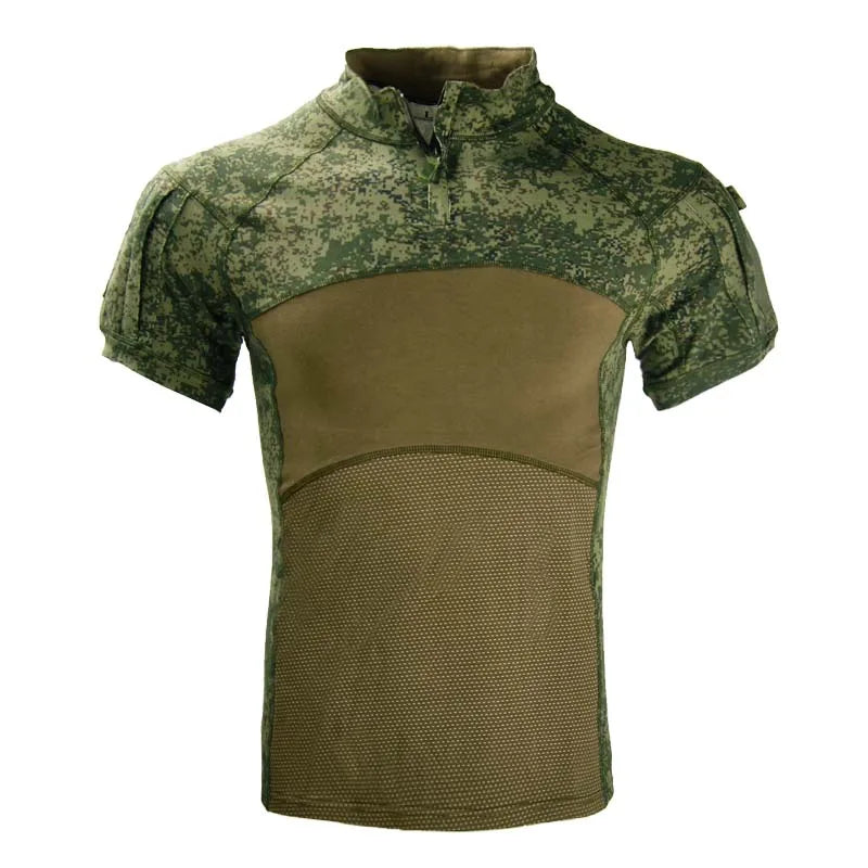 Tactical T-Shirt for Men – Ideal for Airsoft, Paintball, and Outdoor Activities - Russia green, L-60-70kg image