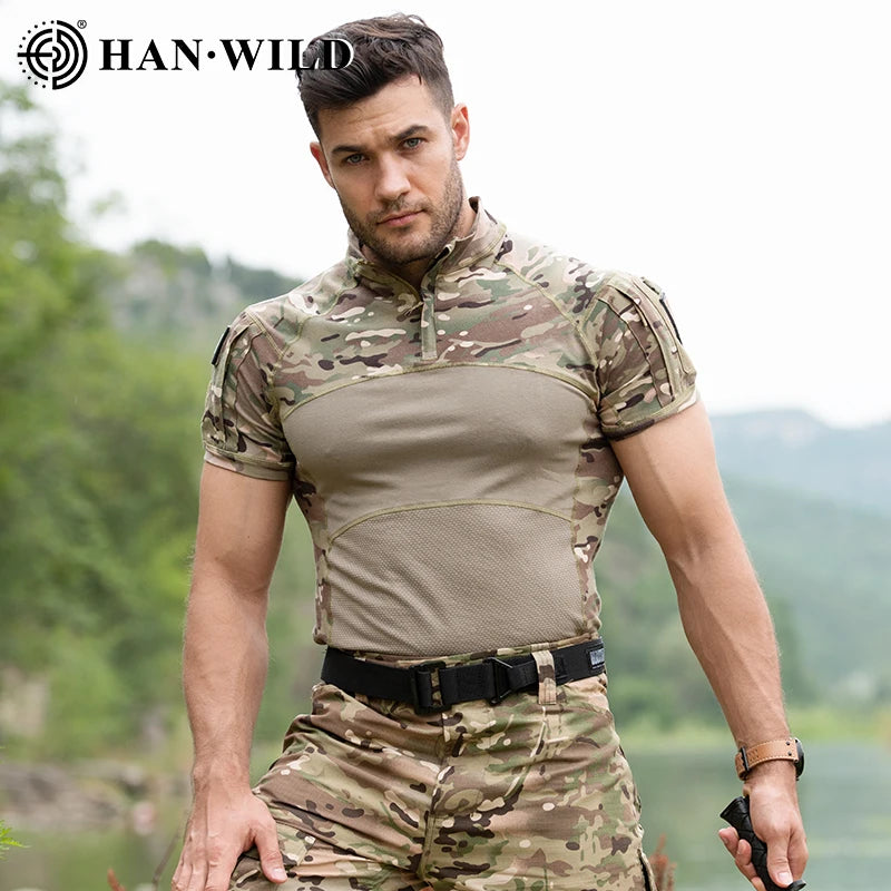 Tactical T-Shirt for Men – Ideal for Airsoft, Paintball, and Outdoor Activities image 0