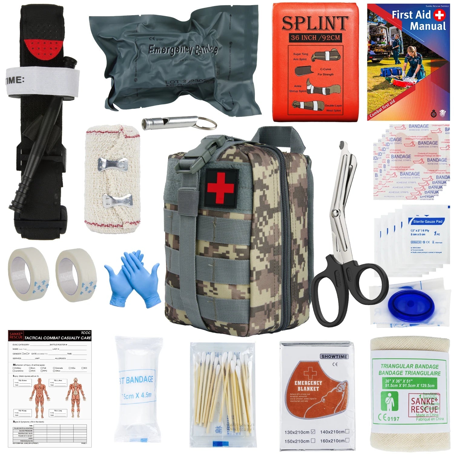 First Aid Kit Outdoor Survival Gear – Essential for Emergency Preparedness - Mosaic IFAK-D image