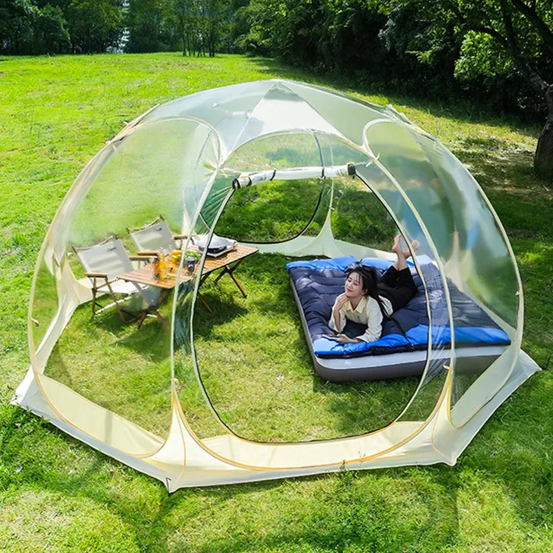 Outdoor Dome Starry Sky Tent – Transparent Camping for Stargazing image 0