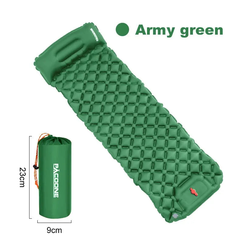 Outdoor Camping Inflatable Mattress – Ultralight Air Mat with Built-In Pump image 9