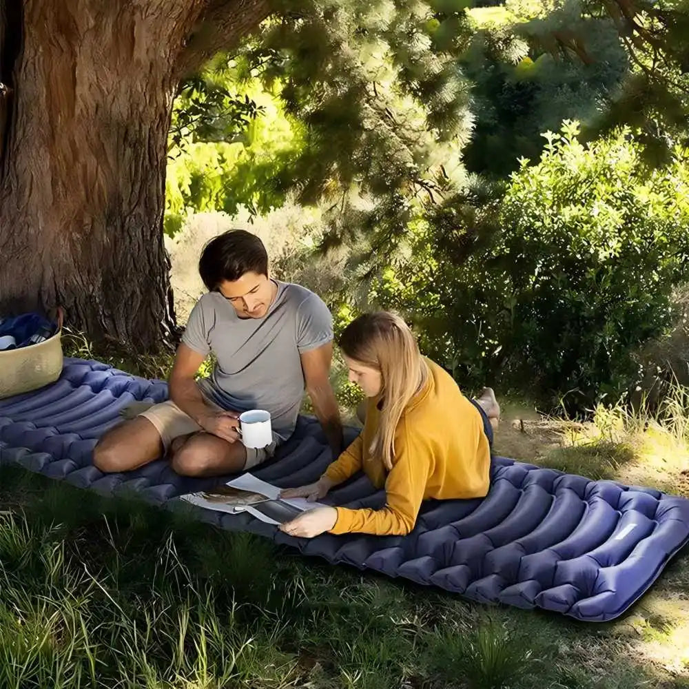 Outdoor Camping Super Thick 4-Inch Inflatable Sleeping Mat image