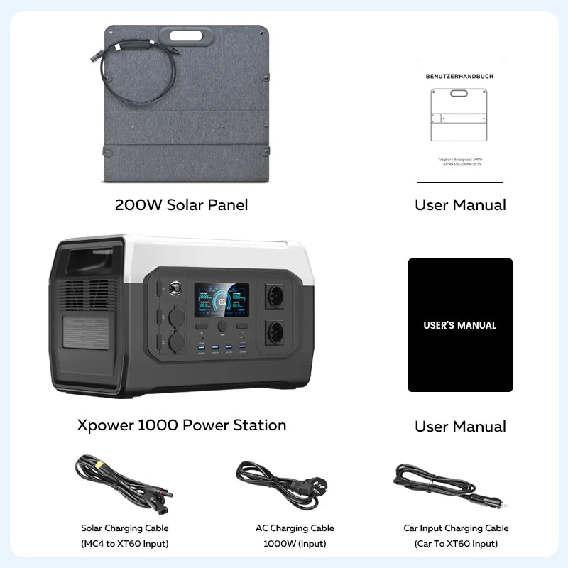 Ctolity XP1000 Powerbank – Portable Power Station for Outdoor Adventures image