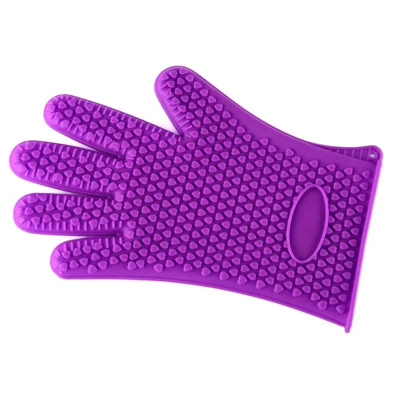 BBQ Silicone Grilling Gloves – Heat Resistant Cooking and Baking Mitts image 7