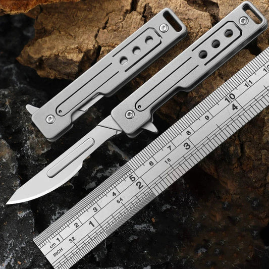 Stainless Steel Double Pipe Emergency Survival Whistle – Portable Keychain Tool image 1