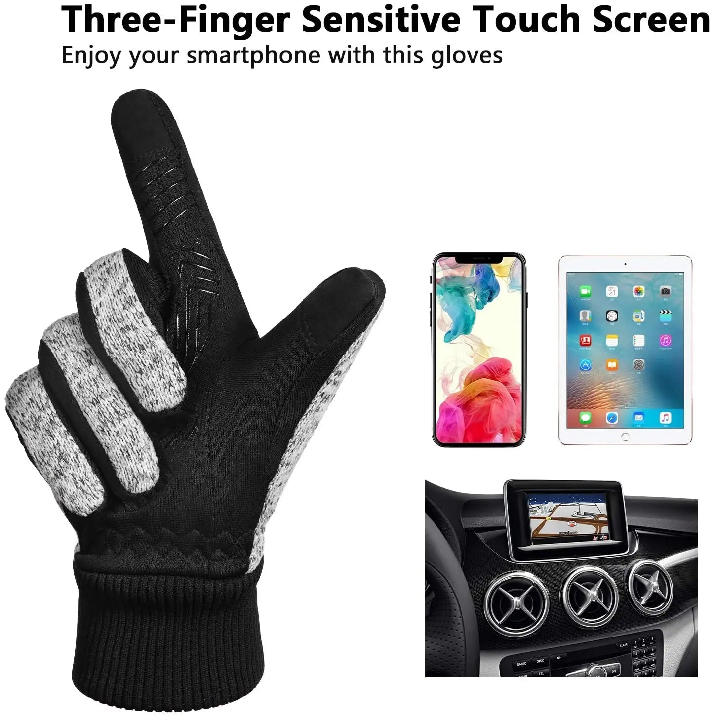 Winter Gloves - Thinsulate Thermal Gloves for Extreme Cold Weather image 3