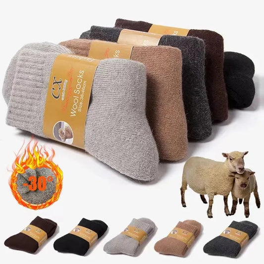 Ultimate Warmth: Men's Winter Super Thick Thermal Wool Socks image 0