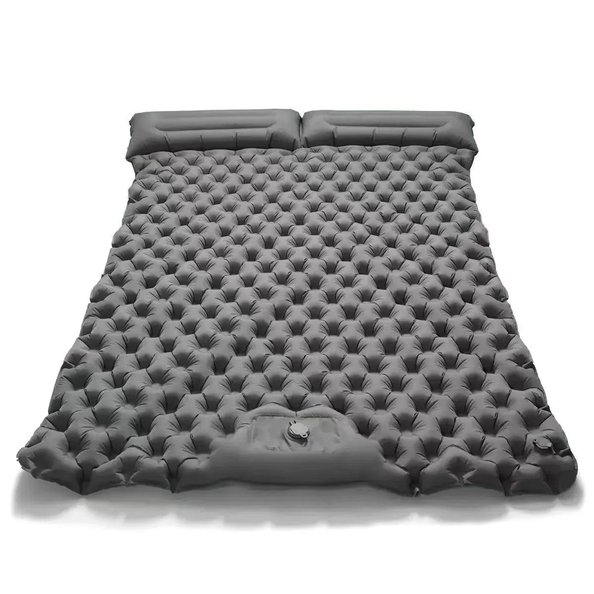 Inflatable Double Camping Mat – Comfortable Sleeping Solution for Two - Grey image