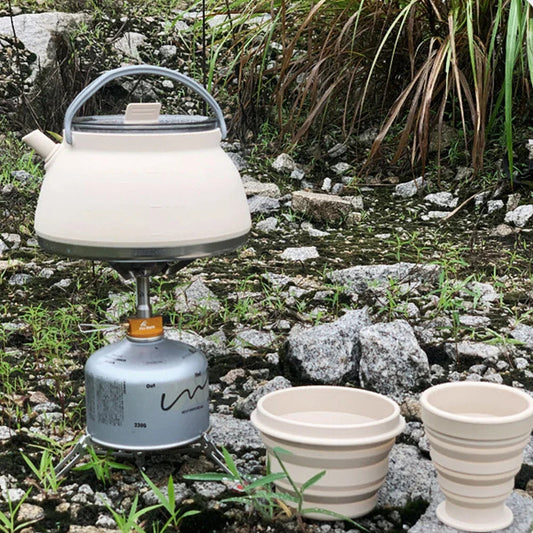 Portable Foldable Silicone Kettle for Outdoor Adventures image 1