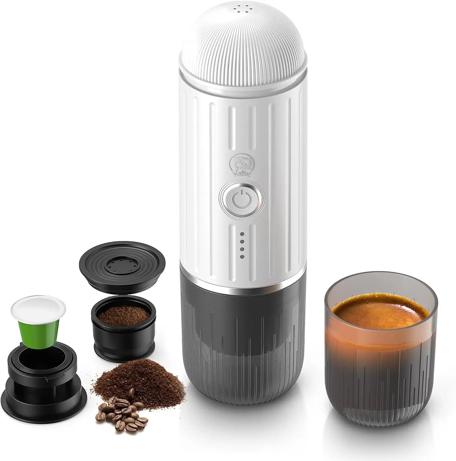 IKAPE Espresso Portable Coffee Machine – 2-in-1 Capsule Espresso Maker image