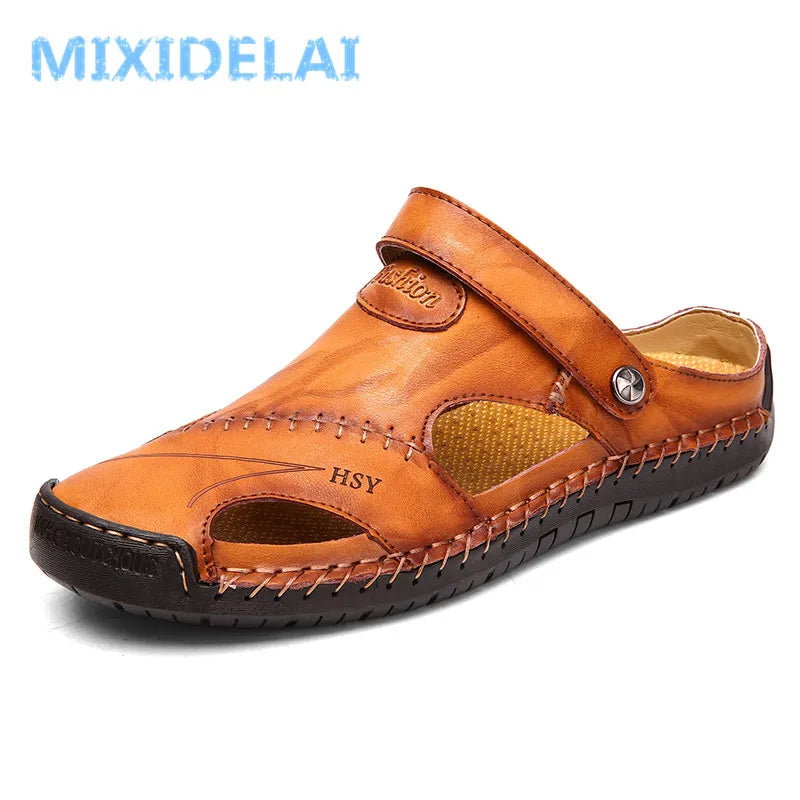 Summer Sandals for Men – Classic Roman Leather Sandals 2024 image 4