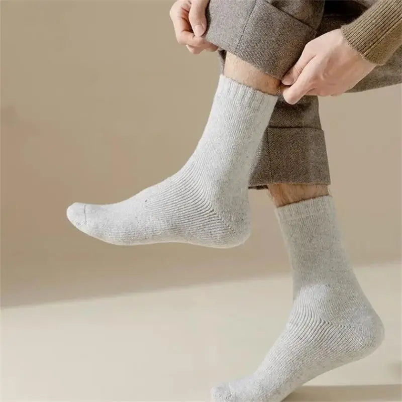 Ultimate Warmth: Men's Winter Super Thick Thermal Wool Socks image 5