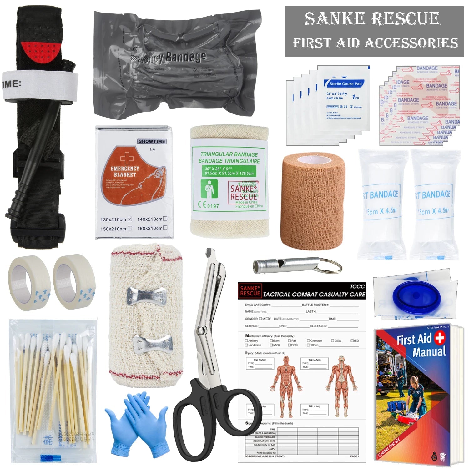 Comprehensive Survival First Aid Kit for Outdoor and Emergency Use image 0
